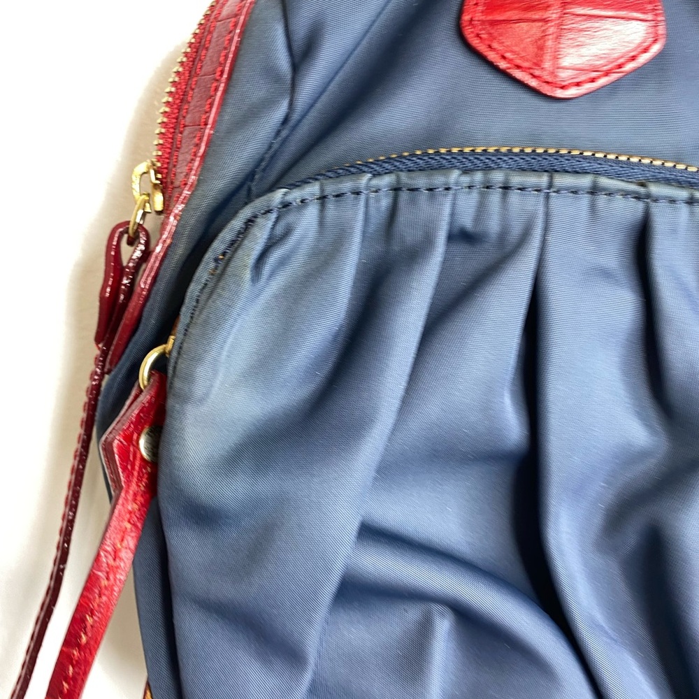 MZ WALLACE Jane Tote in Navy and red - Picture 5 of 12